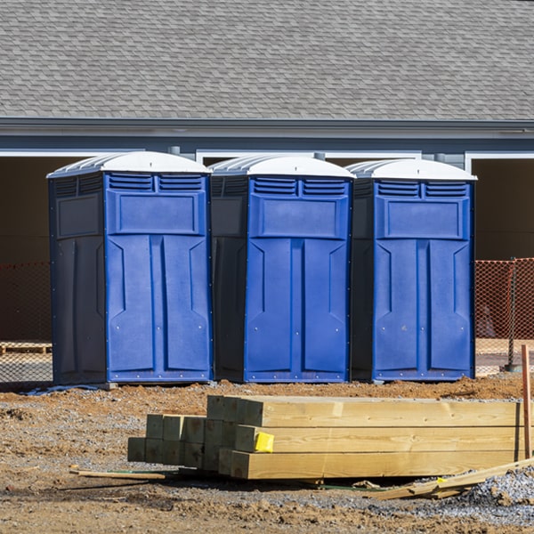 what is the maximum capacity for a single porta potty in Chester